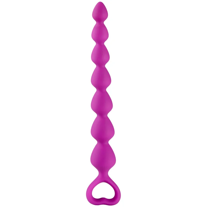Baseks Silikone Analkæde 18 cm — Silikone analkæde (7 kugler)