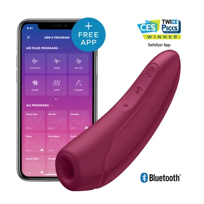 3. Satisfyer Curvy 2+ — Bedste app-styret begynderprodukt — Klitoris-stimulator med vibration
